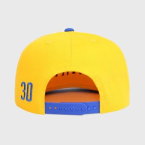 Bonés aba reta amarelo e azul - Traseiro