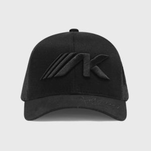 Boné baseball preto de tela - frente