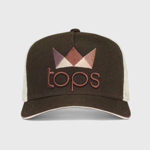 Bon&eacute; trucker de redinha marrom - Frente