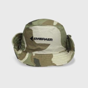 Chapéu afro camuflado - Aba presa