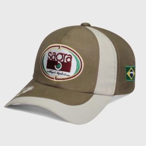 Boné com recorte de microfibra - Perfil