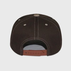 Boné seis gomos com aba curva - Traseiro