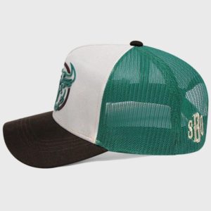 Boné country modelo americano de tela - Lateral