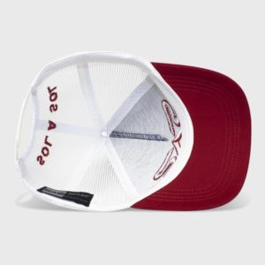 Boné trucker de tela com bordado 3D - Interior