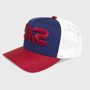 Boné trucker de tela com bordado 3D - Perfil