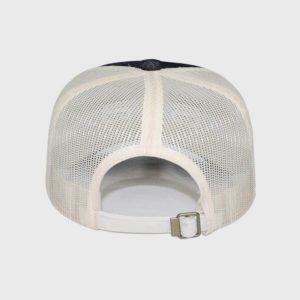 Boné truker jeans e tela - Traseiro