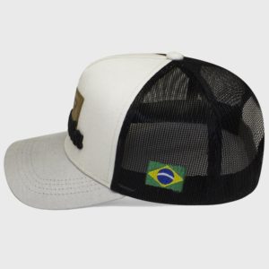 Boné trucker de tela - Lateral