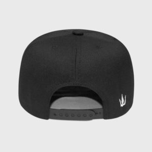 Boné aba reta todo preto - Traseiro