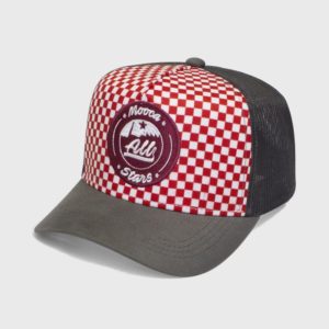 Boné americano de tela com aba curva - Perfil