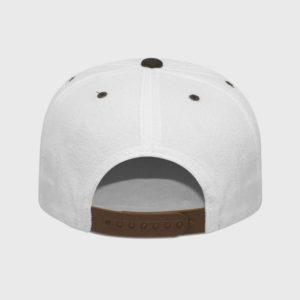 Boné aba reta em veludo suede - Traseiro