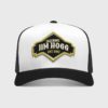 Boné trucker com bordado dourado - Frente