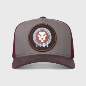 Boné trucker de brim e tela - Frente