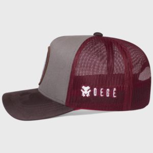 Boné trucker de brim e tela - Lateral