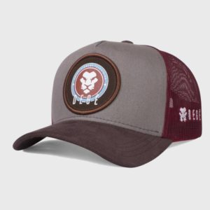 Boné trucker de brim e tela - Perfil