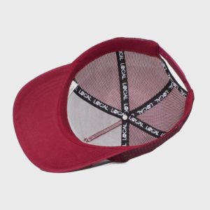 Boné trucker bordo de tela - Interior