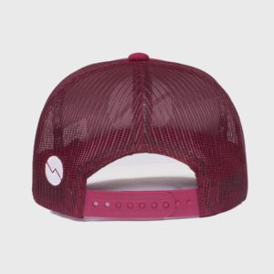 Boné trucker bordo de tela - Traseiro