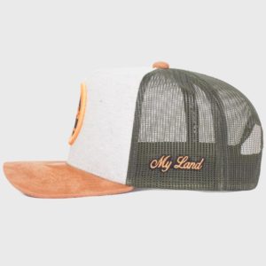 Boné trucker com interior sublimado - Lateral