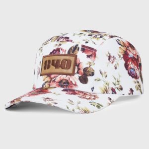 Bon&eacute; ciclista todo floral - Perfil